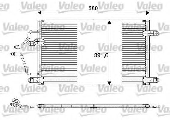 Imagine Condensator, climatizare VALEO 816839