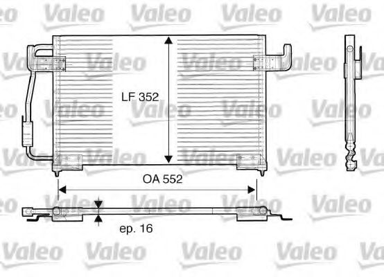 Imagine Condensator, climatizare VALEO 816850