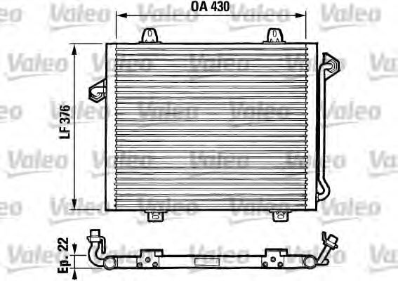 Imagine Condensator, climatizare VALEO 816861