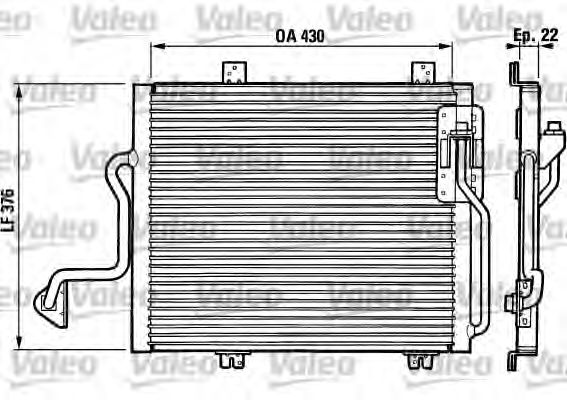 Imagine Condensator, climatizare VALEO 816863