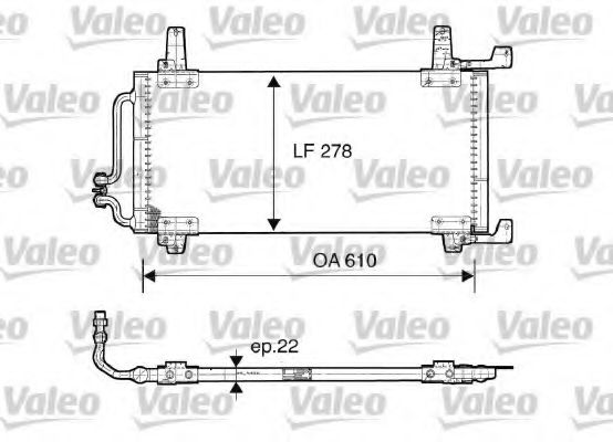 Imagine Condensator, climatizare VALEO 816866