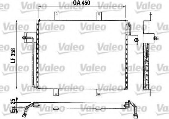 Imagine Condensator, climatizare VALEO 816869