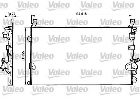 Imagine Condensator, climatizare VALEO 816880