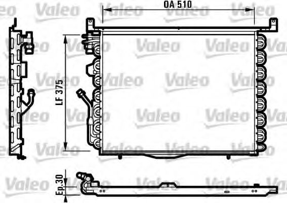 Imagine Condensator, climatizare VALEO 816881