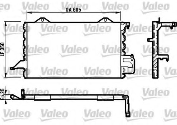 Imagine Condensator, climatizare VALEO 816893