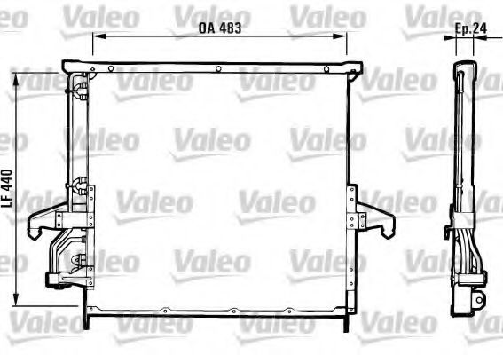 Imagine Condensator, climatizare VALEO 816894