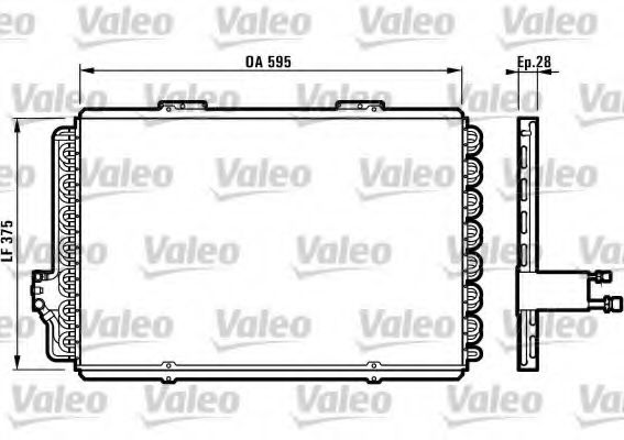 Imagine Condensator, climatizare VALEO 816907