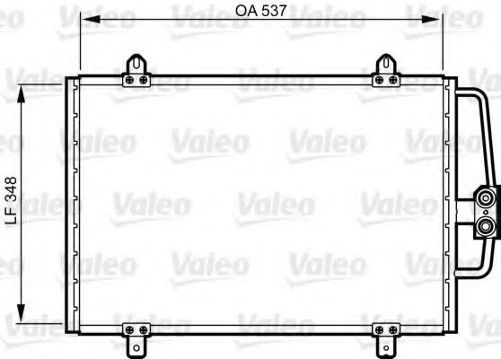 Imagine Condensator, climatizare VALEO 816912