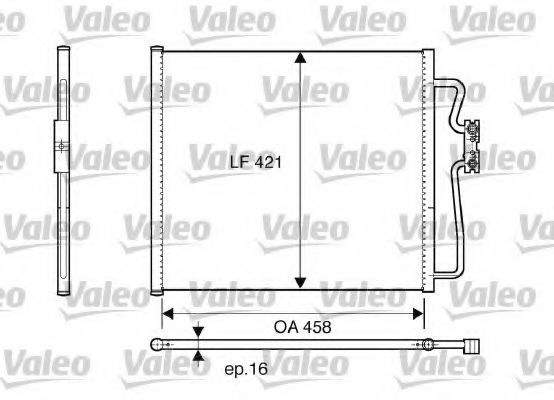 Imagine Condensator, climatizare VALEO 816922