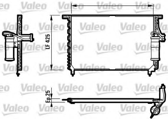 Imagine Condensator, climatizare VALEO 816946