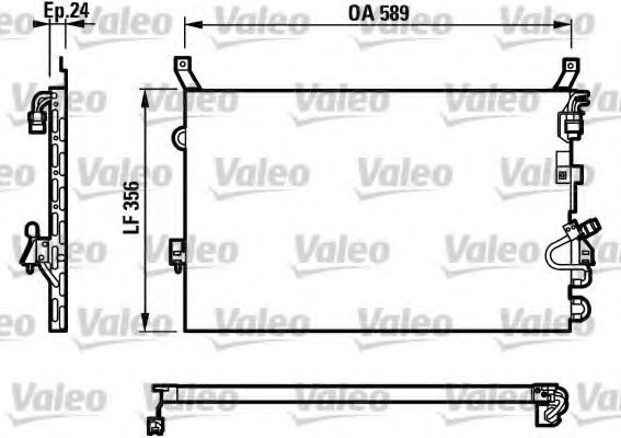 Imagine Condensator, climatizare VALEO 816957