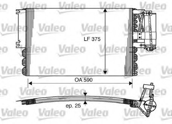 Imagine Condensator, climatizare VALEO 816960