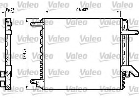 Imagine Condensator, climatizare VALEO 816968