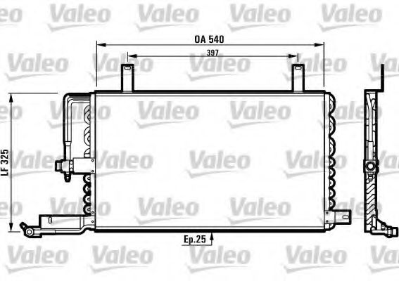 Imagine Condensator, climatizare VALEO 816970