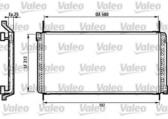 Imagine Condensator, climatizare VALEO 816971