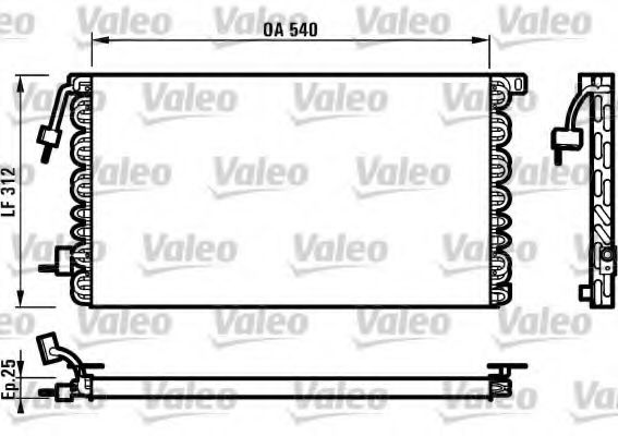 Imagine Condensator, climatizare VALEO 816977