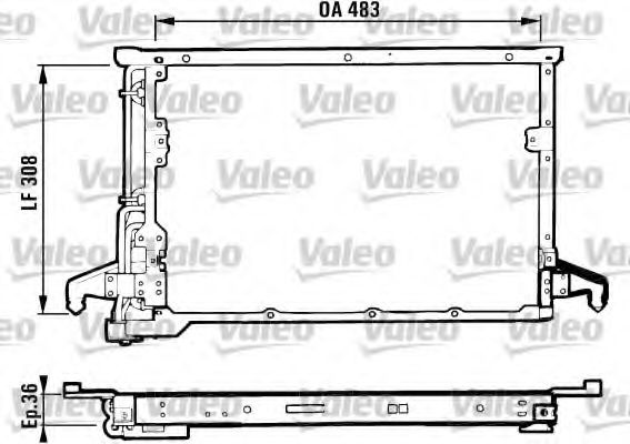 Imagine Condensator, climatizare VALEO 816983