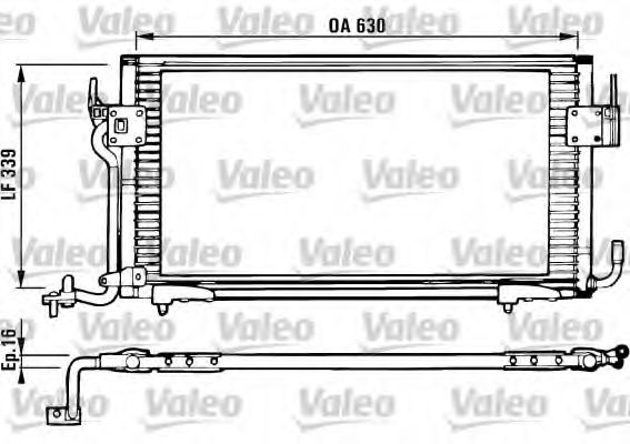 Imagine Condensator, climatizare VALEO 816984