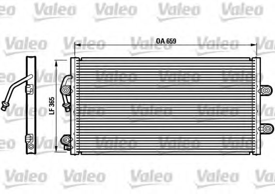 Imagine Condensator, climatizare VALEO 816988