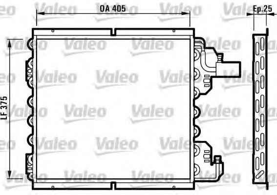 Imagine Condensator, climatizare VALEO 816993