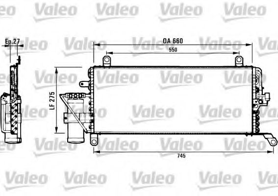 Imagine Condensator, climatizare VALEO 817006