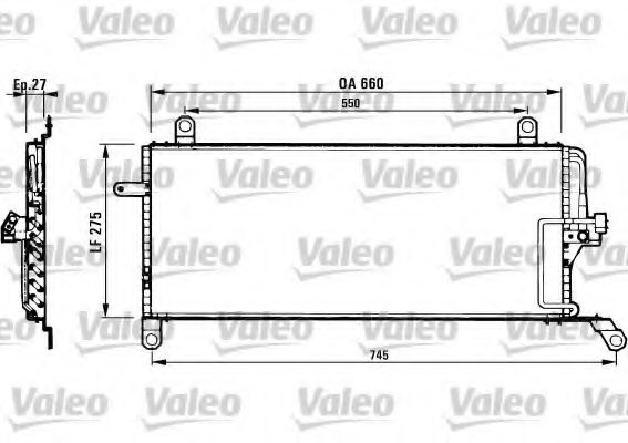 Imagine Condensator, climatizare VALEO 817007