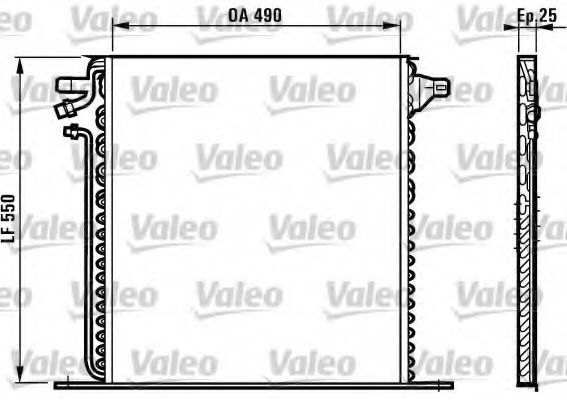 Imagine Condensator, climatizare VALEO 817011