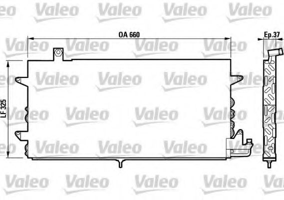 Imagine Condensator, climatizare VALEO 817019