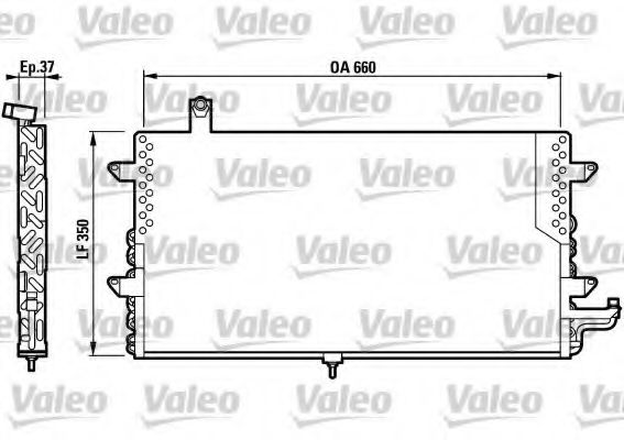 Imagine Condensator, climatizare VALEO 817020