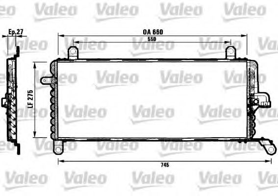 Imagine Condensator, climatizare VALEO 817049