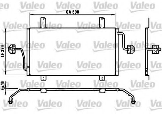 Imagine Condensator, climatizare VALEO 817065