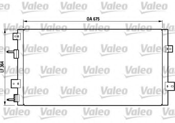 Imagine Condensator, climatizare VALEO 817075