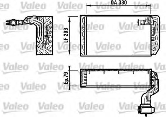 Imagine evaporator,aer conditionat VALEO 817079