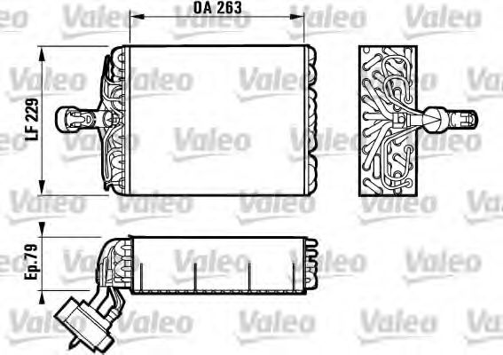 Imagine evaporator,aer conditionat VALEO 817080