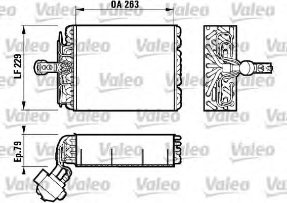 Imagine evaporator,aer conditionat VALEO 817081