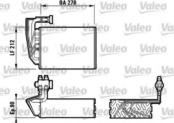 Imagine evaporator,aer conditionat VALEO 817088