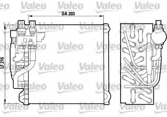 Imagine evaporator,aer conditionat VALEO 817089