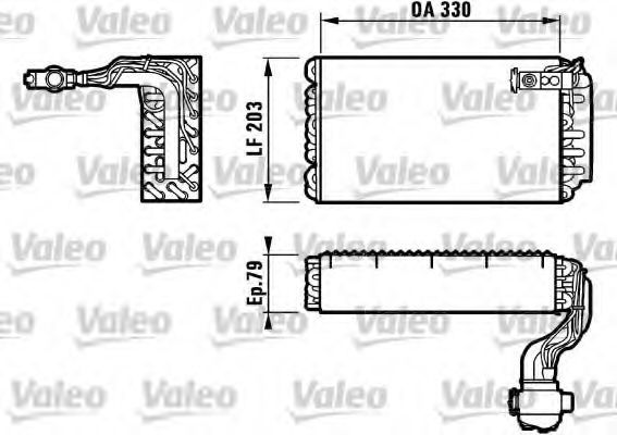 Imagine evaporator,aer conditionat VALEO 817090