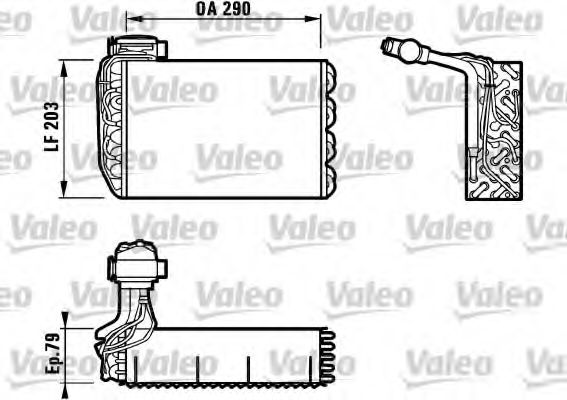 Imagine evaporator,aer conditionat VALEO 817091