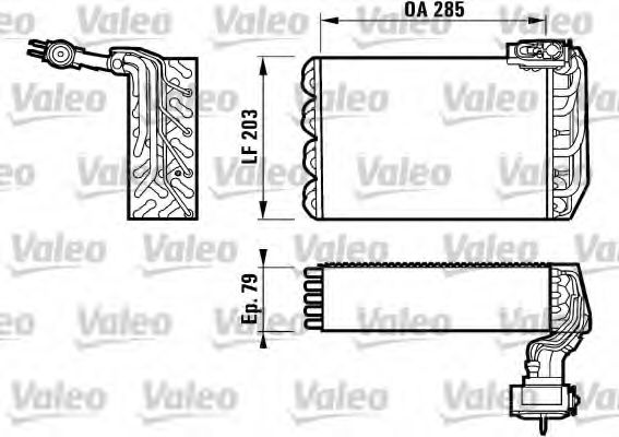 Imagine evaporator,aer conditionat VALEO 817095