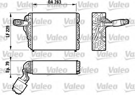 Imagine evaporator,aer conditionat VALEO 817109