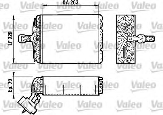 Imagine evaporator,aer conditionat VALEO 817158