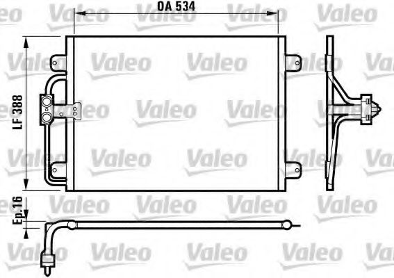 Imagine Condensator, climatizare VALEO 817197