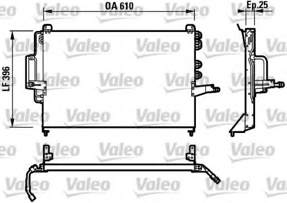 Imagine Condensator, climatizare VALEO 817201