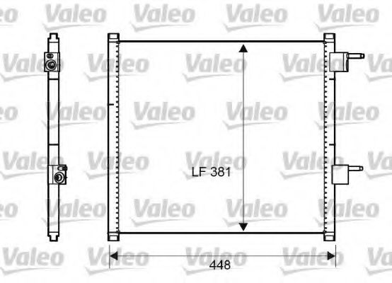 Imagine Condensator, climatizare VALEO 817225