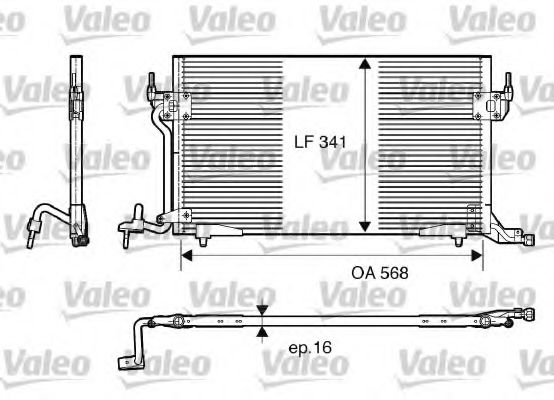 Imagine Condensator, climatizare VALEO 817230