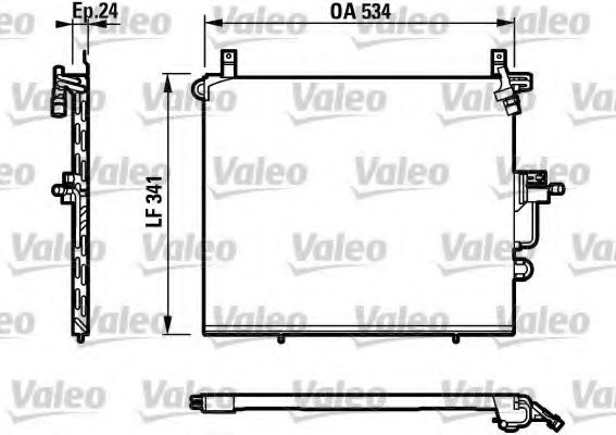 Imagine Condensator, climatizare VALEO 817234