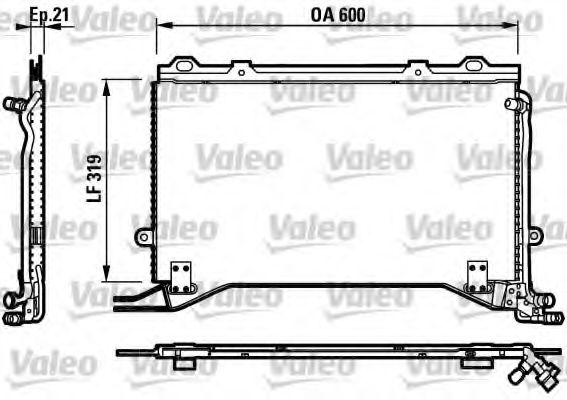 Imagine Condensator, climatizare VALEO 817235