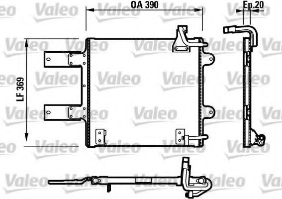 Imagine Condensator, climatizare VALEO 817246