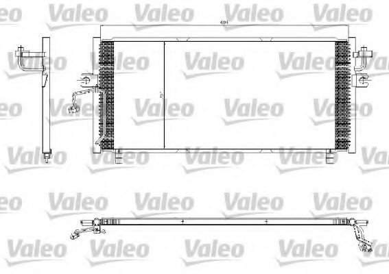 Imagine Condensator, climatizare VALEO 817253